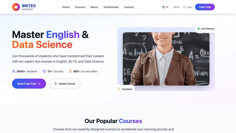 Britex Academy Platform