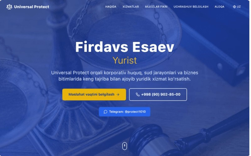 Lawyer Personal Website